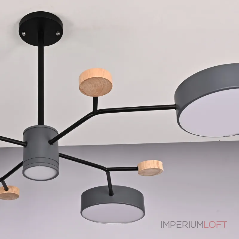 Люстра на штанге MEADE 5 lamps Grey Люстра на штанге MEADE 5 lamps Grey