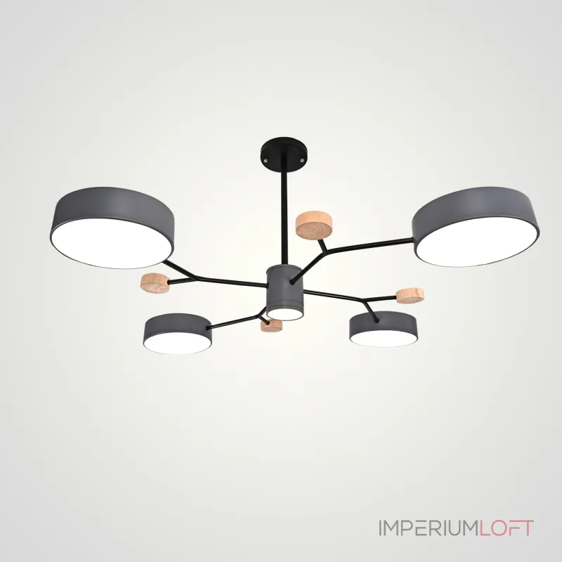 Люстра на штанге MEADE 5 lamps Grey Люстра на штанге MEADE 5 lamps Grey
