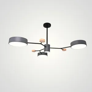 Люстра на штанге MEADE 4 lamps Grey