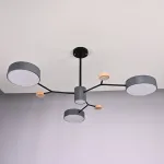 Люстра на штанге MEADE 4 lamps Grey