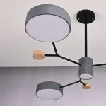 Люстра на штанге MEADE 4 lamps Grey