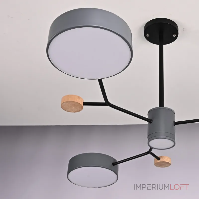 Люстра на штанге MEADE 4 lamps Grey