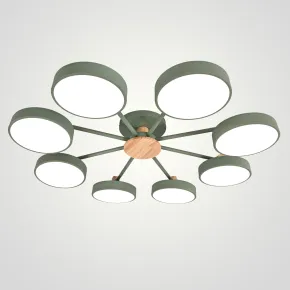 Потолочная люстра MOVE 8 Green