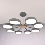 Потолочная люстра MOVE 8 Gray