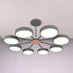 Потолочная люстра MOVE 8 Gray
