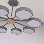 Потолочная люстра MOVE 8 Gray