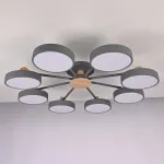 Потолочная люстра MOVE 8 Gray