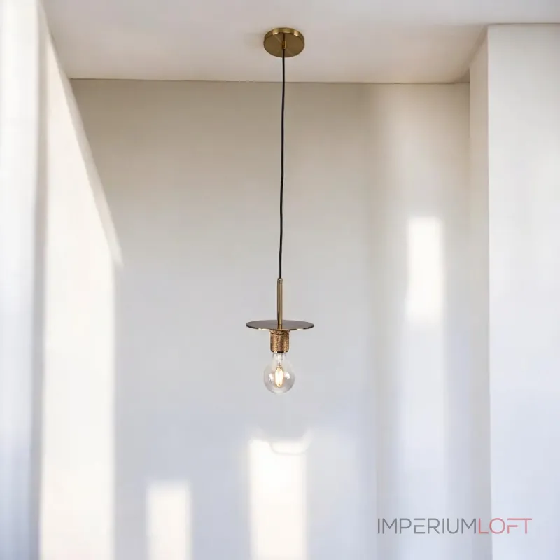 Подвесной светильник RH Utilitaire Disk Shade Pendant Brass от ImperiumLoft Подвесной светильник RH Utilitaire Disk Shade Pendant Brass от ImperiumLoft