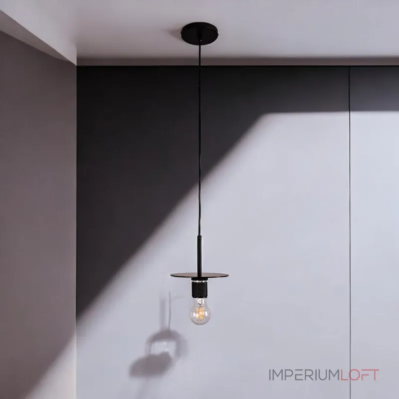 Подвесной светильник RH Utilitaire Disk Shade Pendant Black от ImperiumLoft Подвесной светильник RH Utilitaire Disk Shade Pendant Black от ImperiumLoft