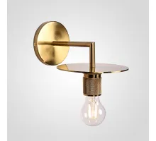 Бра RH Utilitaire Knurled Disk Shade Sconce Brass