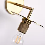 Бра RH Utilitaire Knurled Disk Shade Sconce Brass от ImperiumLoft