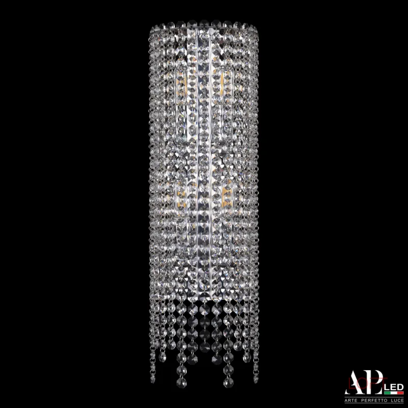 Бра хрустальный каскад SH500.B5.16-45.B.Ni.E14 APL LED Бра хрустальный каскад SH500.B5.16-45.B.Ni.E14 APL LED