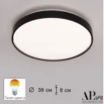 Светильник потолочный APL LED Toscana 3315.XM302-1-374/24W/3K Black