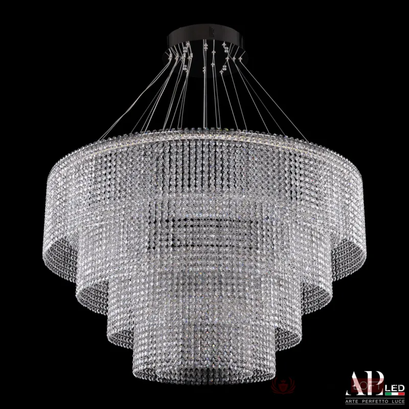 Люстра светодиодная хрустальная SH02.93.4D.A.Ni.4000 APL LED от ImperiumLoft