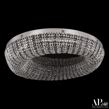 Люстра светодиодная хрустальная SH610.2.80.R.Ni.4000.Clear.731 APL LED