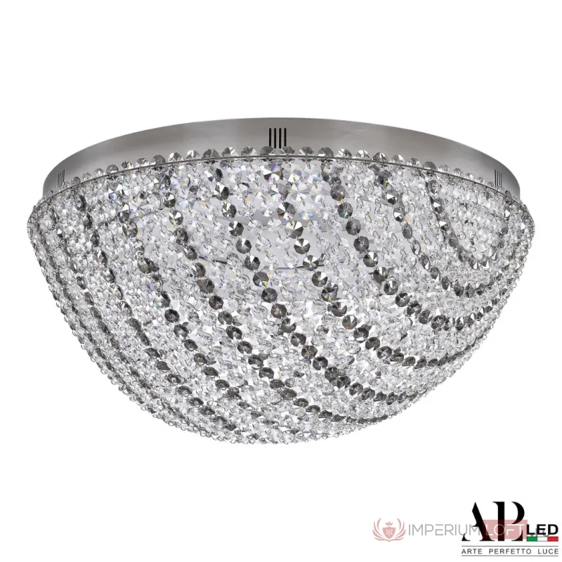 Люстра светодиодная хрустальная с пультом SH501.2.50.R.LED-DIM.Ni.Clear.731 APL LED от ImperiumLoft
