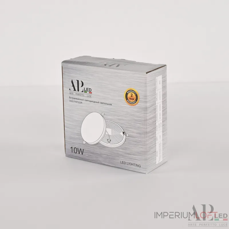 Светильник встраиваемый светодиодный APL LED Ingrid 3322.FAP222R/10W/6K