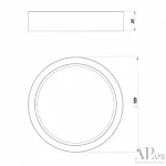 Светильник накладной светодиодный APL LED Ingrid 3322.LDY6004M/6W/6K