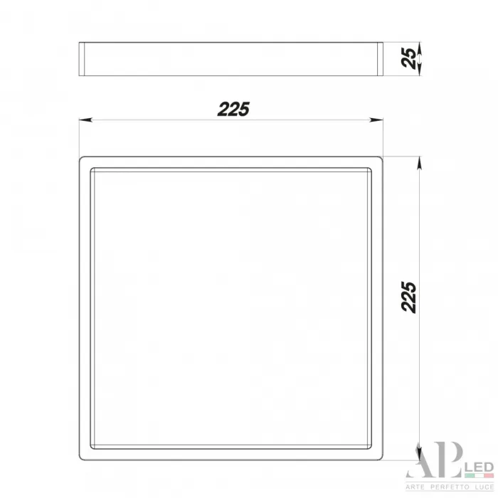 Светильник накладной светодиодный 3322.LDF2004M/18W/6K APL LED от ImperiumLoft