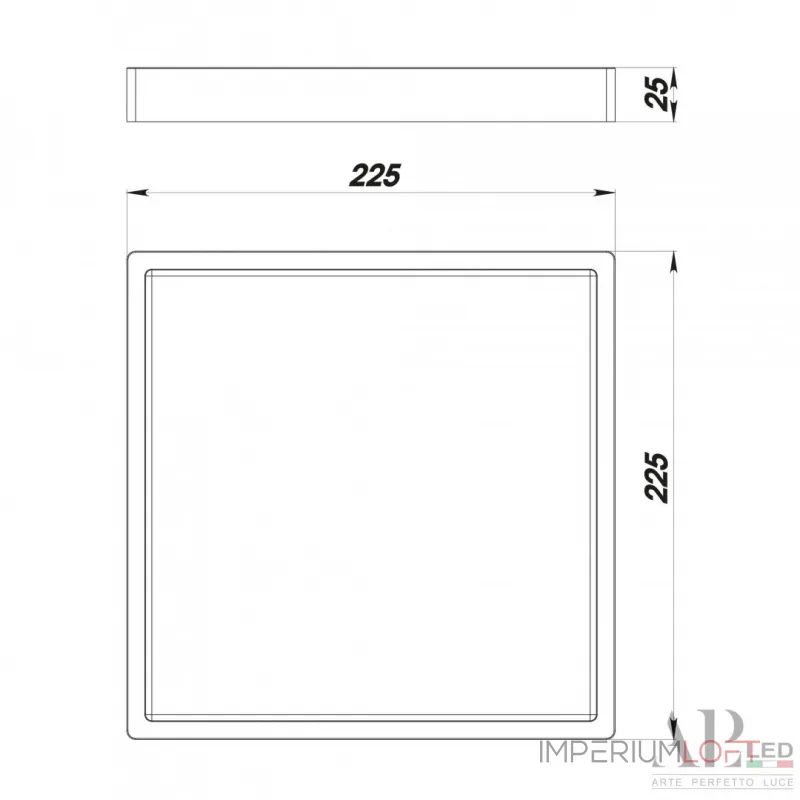Светильник накладной светодиодный 3322.LDF2004M/18W/6K APL LED