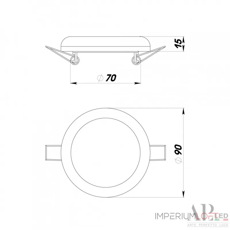 Светильник встраиваемый светодиодный APL LED Ingrid 3322.FAP222R/10W/6K