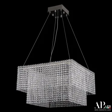 Люстра светодиодная хрустальная SH04.52.C.Ni.4000 APL LED