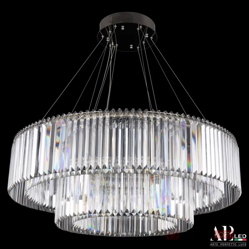 Люстра светодиодная хрустальная SH09.93.2D.A.Ni.4000 APL LED от ImperiumLoft