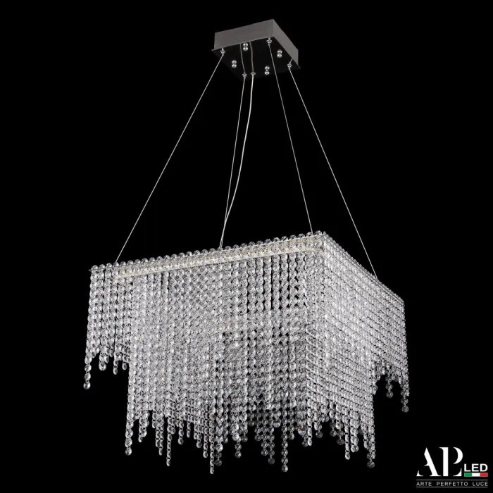 Люстра светодиодная хрустальная SH04.52.D.Ni.4000 APL LED от ImperiumLoft