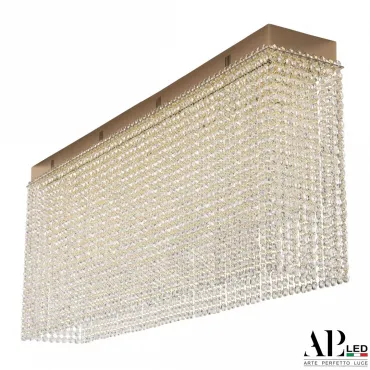 Люстра хрустальная каскадная SH512.2.100.A.Gd.E14 APL LED