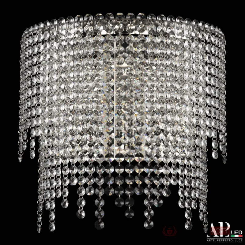 Бра светодиодные хрустальные SH500.B4.35-27.B.Ni.4000 APL LED от ImperiumLoft