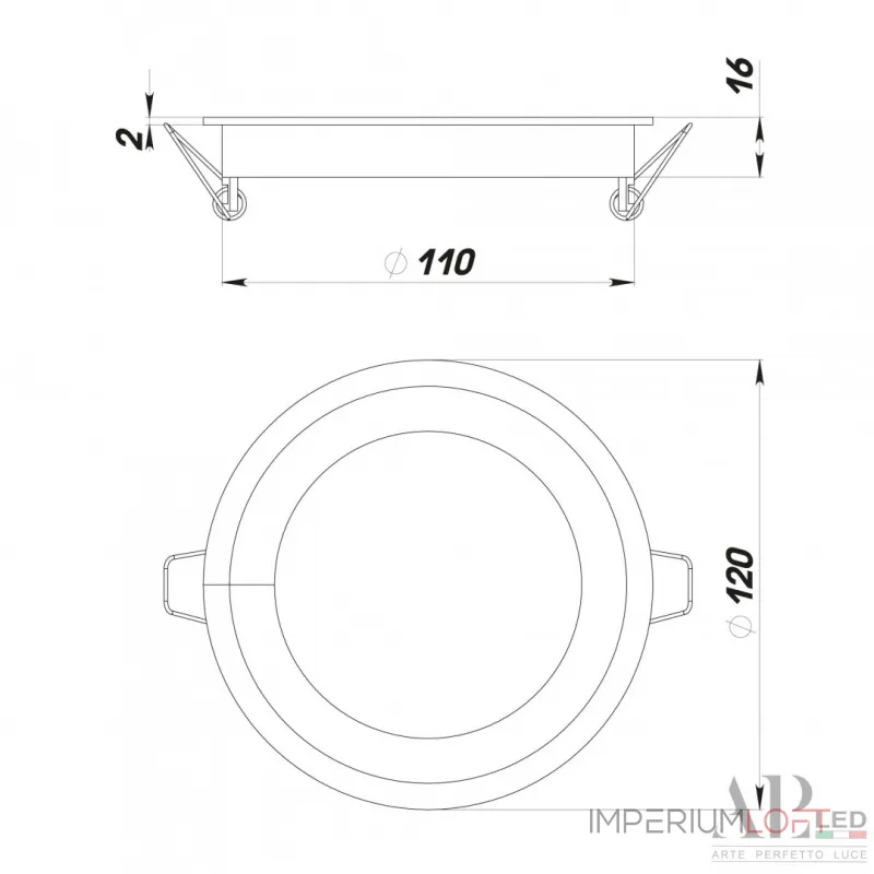 Светильник встраиваемый светодиодный APL LED Ingrid 3322.LDY9016/9W/4K Светильник встраиваемый светодиодный APL LED Ingrid 3322.LDY9016/9W/4K