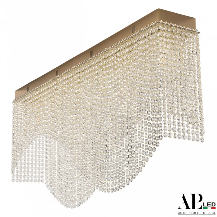 Люстра хрустальная каскадная SH512.2.100.B.Gd.E14 APL LED от ImperiumLoft