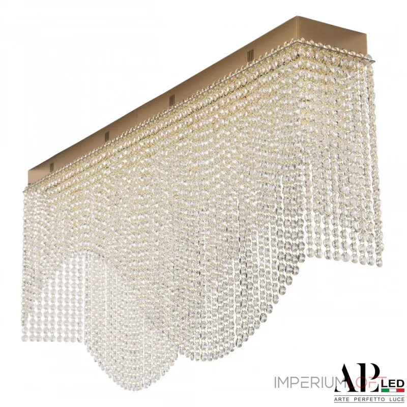 Люстра хрустальная каскадная SH512.2.100.B.Gd.E14 APL LED Люстра хрустальная каскадная SH512.2.100.B.Gd.E14 APL LED