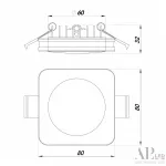 Светильник встраиваемый светодиодный 3322.LD109S/7W/4K APL LED от ImperiumLoft