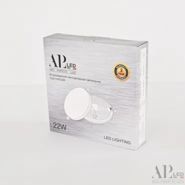 Светильник встраиваемый светодиодный APL LED Ingrid 3322.FAP222R/22W/6K от ImperiumLoft