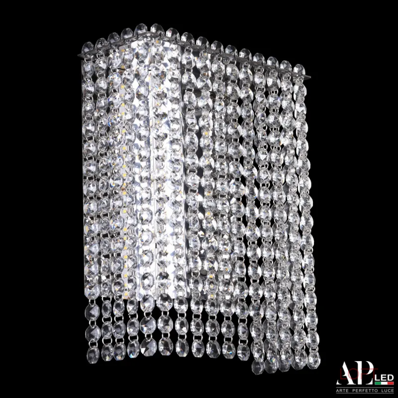 Бра светодиодные хрустальные SH500.B1.20-27.A.Ni.4000 APL LED