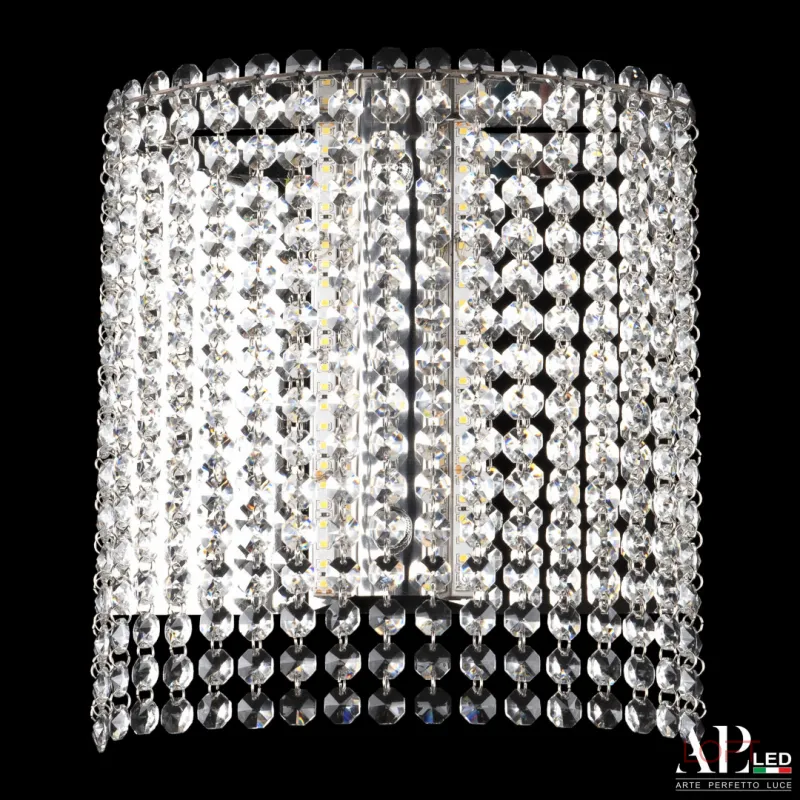 Бра светодиодные хрустальные SH500.B5.25-27.A.Ni.4000 APL LED
