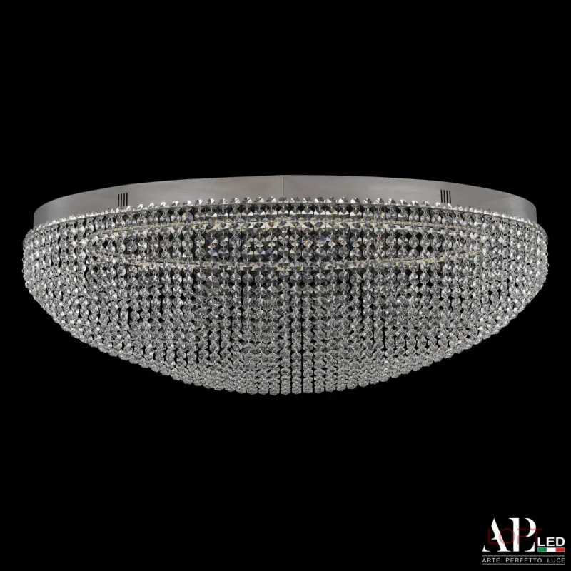 Люстра светодиодная хрустальная SH508.2.80.A.Ni.4000 APL LED