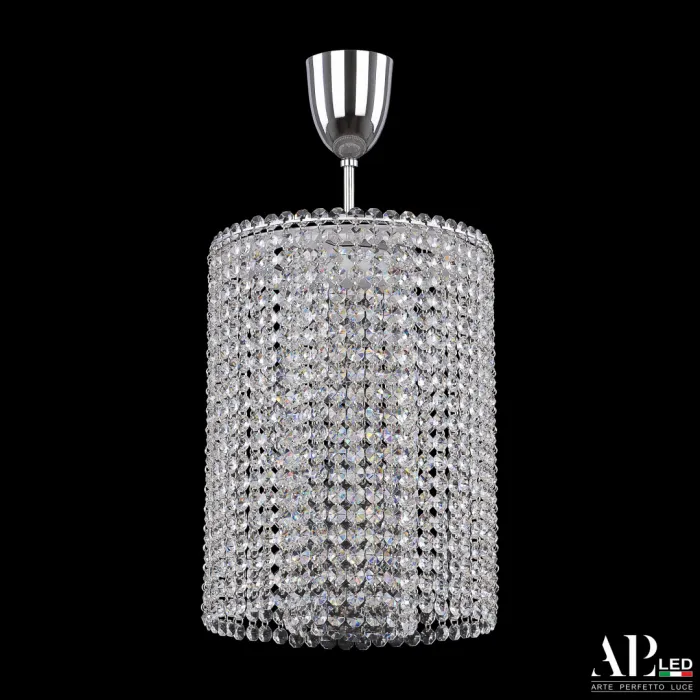 Люстра светодиодная хрустальная с пультом SH01.25.A.LED-DIM.Ni.Tube APL LED от ImperiumLoft