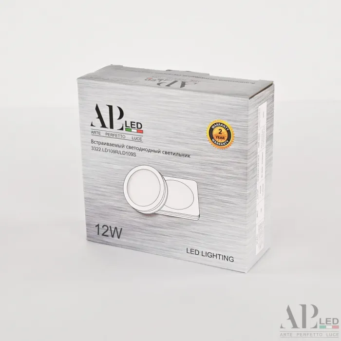 Светильник встраиваемый светодиодный APL LED Ingrid 3322.LD109R/12W/6K от ImperiumLoft