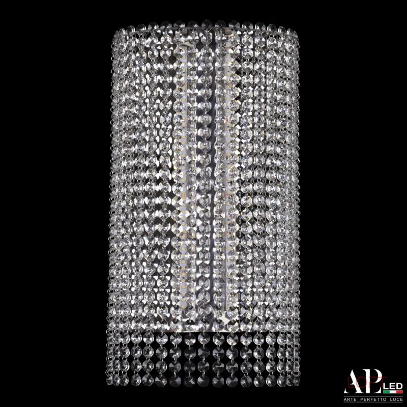 Бра светодиодные хрустальные SH500.B5.25-45.A.Ni.4000 APL LED