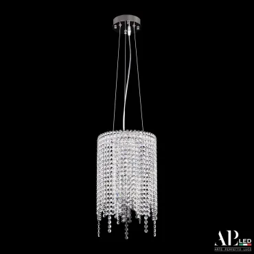 Люстра светодиодная хрустальная с пультом SH01.25.B.LED-DIM.Ni APL LED