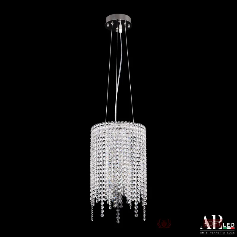 Люстра светодиодная хрустальная с пультом SH01.25.B.LED-DIM.Ni APL LED от ImperiumLoft