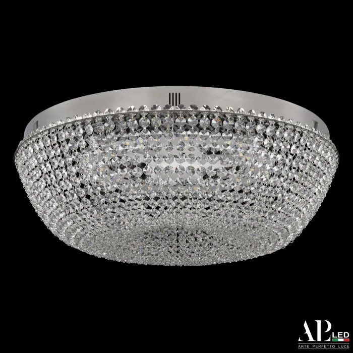 Люстра светодиодная хрустальная с пультом SH501.2.50.E.LED-DIM.Ni APL LED от ImperiumLoft