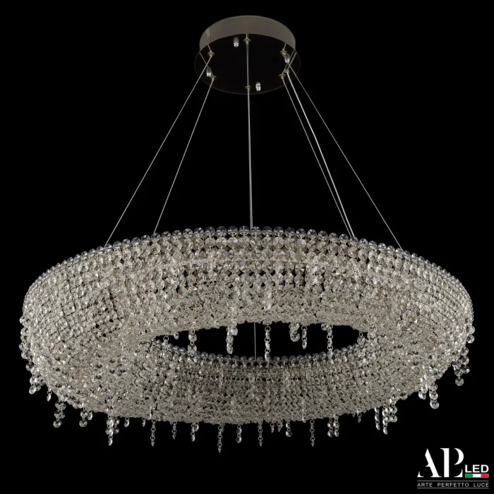 Люстра светодиодная хрустальная SH510.0.80.B.Gd.4000 APL LED от ImperiumLoft