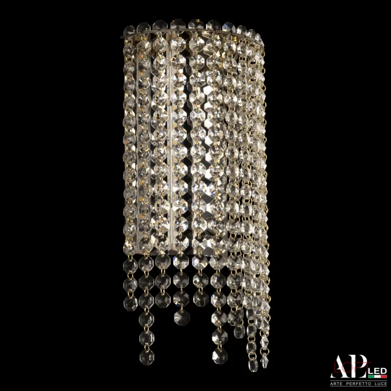 Бра светодиодные хрустальные SH500.B5.16-27.B.Gd.3000 APL LED Бра светодиодные хрустальные SH500.B5.16-27.B.Gd.3000 APL LED