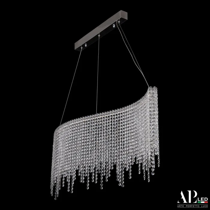 Люстра светодиодная хрустальная SH07.100.B.Ni.4000 APL LED от ImperiumLoft