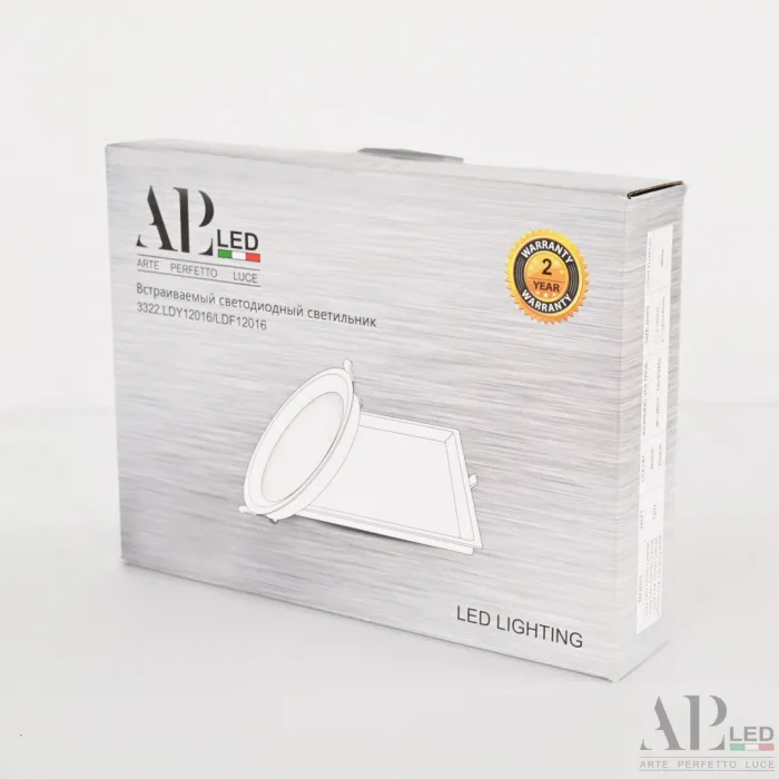 Светильник встраиваемый светодиодный 3322.LDF12016/12W/6K APL LED от ImperiumLoft