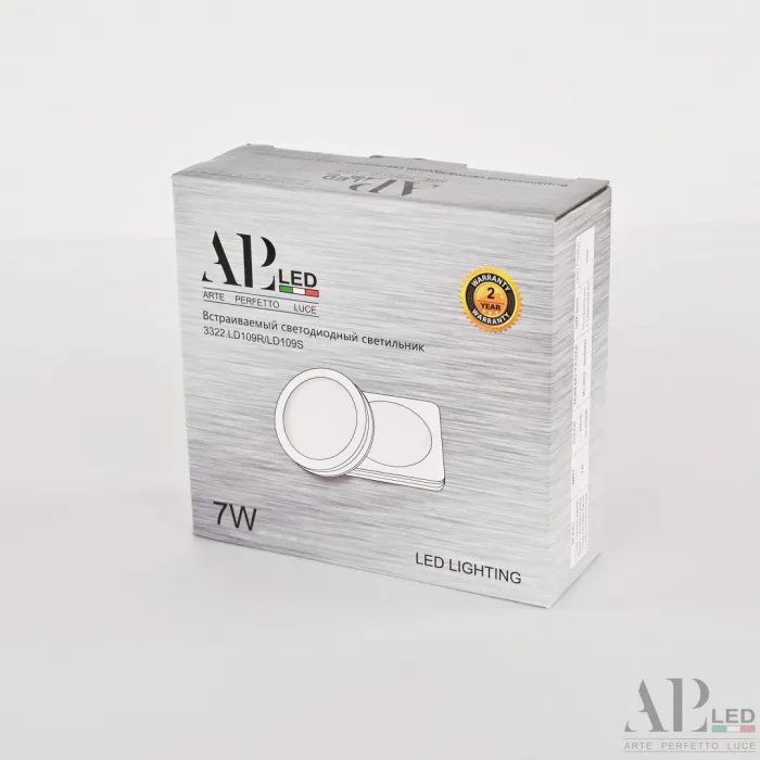 Светильник встраиваемый светодиодный APL LED Ingrid 3322.LD109R/7W/6K от ImperiumLoft