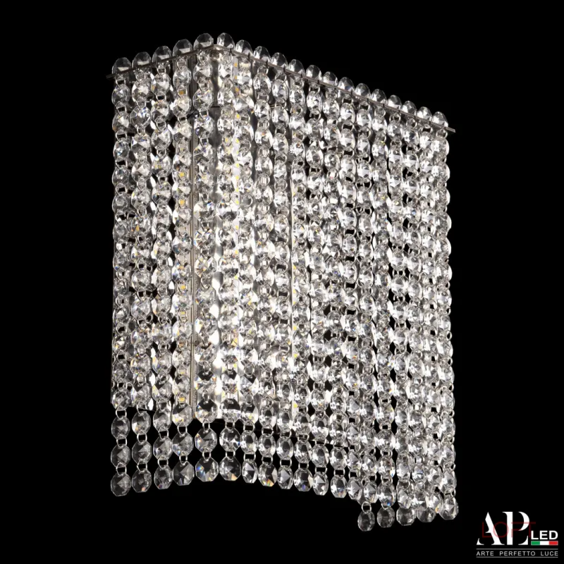 Бра светодиодные хрустальные SH500.B1.25-27.A.Ni.4000 APL LED
